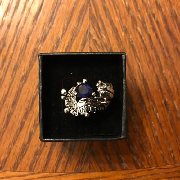 Frog & Lilly Pad Silver Ring! - Picture 6 of 8